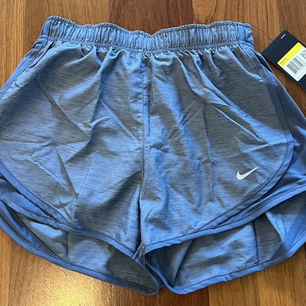 New NIKE TEMPO Running Shorts Obsidian Heather 831558-460 Women's Small S 3" NWT